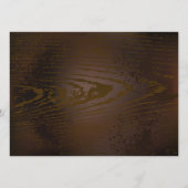 Holzboden mit mechanischem Seepferd Menükarte (Rückseite)