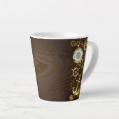 Holzboden mit mechanischem Seepferd Milchtasse (Rechte Ecke)