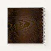 Holzboden mit mechanischem Seepferd Notizblock (Rückseite)