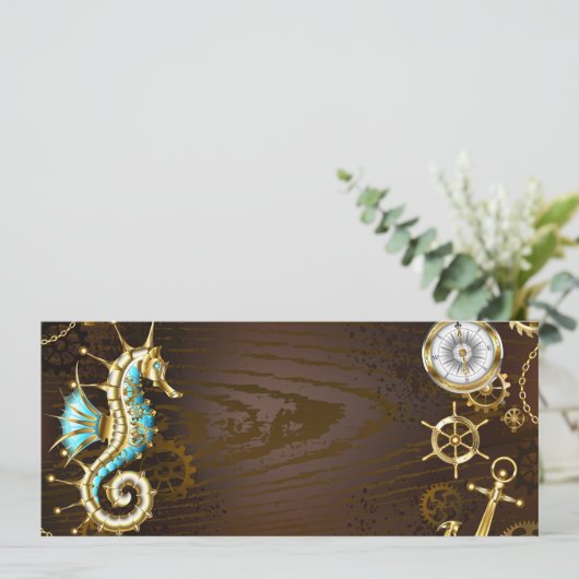 Holzboden mit mechanischem Seepferd Programm (Stehend Vorderseite)