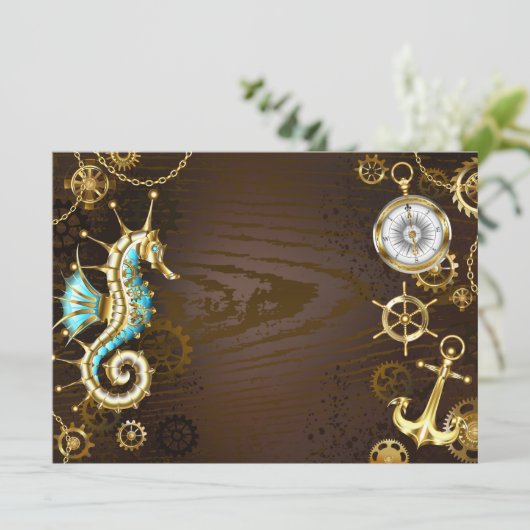 Holzboden mit mechanischem Seepferd Programm (Stehend Vorderseite)