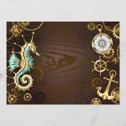 Holzboden mit mechanischem Seepferd Programm (Vorderseite)