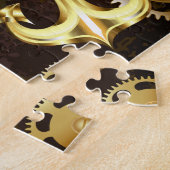Holzboden mit mechanischem Seepferd Puzzle (Seite)