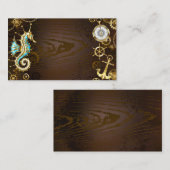 Holzboden mit mechanischem Seepferd Rabattkarte (Vorne/Hinten)