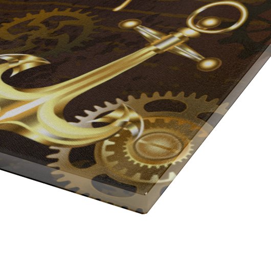 Holzboden mit mechanischem Seepferd Schneidebrett (Ecke)