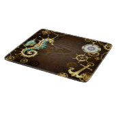 Holzboden mit mechanischem Seepferd Schneidebrett (Ecke)