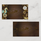 Holzboden mit mechanischem Seepferd Telefonnummerkarte (Vorne/Hinten)