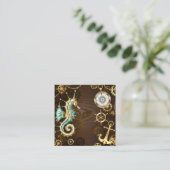 Holzboden mit mechanischem Seepferd Telefonnummerkarte (Stehend Vorderseite)