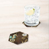 Holzboden mit mechanischem Seepferd Untersetzer (Vor Ort)