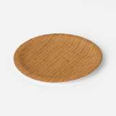 Holzböden Pappteller (Schrägansicht)