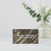 Holzboden | Pinselstruktur Visitenkarte (Stehend Vorderseite)