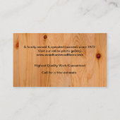 Holzböden Visitenkarte (Rückseite)