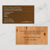 Holzböden Visitenkarte (Vorne/Hinten)