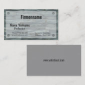 Holzboden Visitenkarte (Vorne/Hinten)