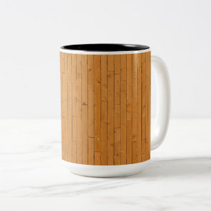 Holzböden Zweifarbige Tasse