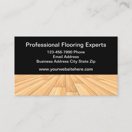 Holzbodendienste - Visitenkarten Visitenkarte (Vorderseite)