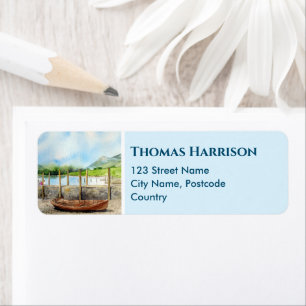 Holzboot am Derwentwater Lake District Cumbria