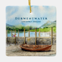 Holzboot am Derwentwater Lake District Cumbria