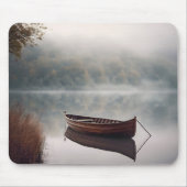 Holzboot am Friedlichen See Mousepad (Vorne)