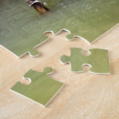 Holzboot im Mekong-Delta Puzzle (Seite)