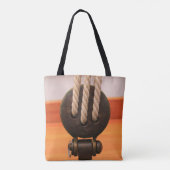 Holzbootblock- Schulterkelle-Tasche Tasche (Rückseite)