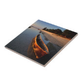 Holzboote am Tondooni Beach Fliese (Seite)