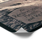 Holzbootplakat Poster (Ecke)