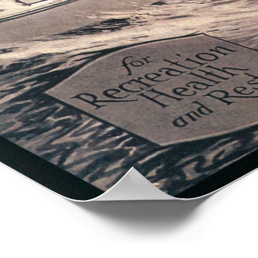 Holzbootplakat Poster (Ecke)