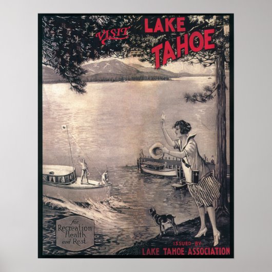 Holzbootplakat Poster (Vorne)