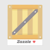 Holzbox Aufkleber (Blatt)