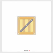 Holzbox Aufkleber (Blatt)