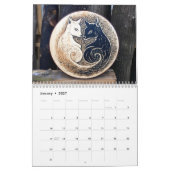 Holzbrand-Tiere & Bäume – 2026 Kalender (Jan 2027)