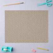 Holzbraun Gingham Seidenpapier (Basteln)