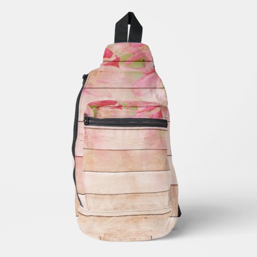 Holzbrett Crossbody Bag (Vorderseite)