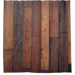 Holzbrett Duschvorhang