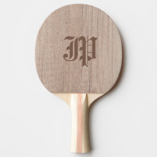 Holzbrett Planke Aussehen Alt Schrift Monogramm Vo Tischtennis Schläger