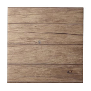 Holzbretter Design braune Keramikfliese