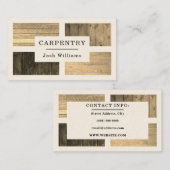 Holzbretter-Muster Visitenkarte (Vorne/Hinten)
