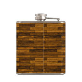 Holzbricktextur Flachmann (Rückseite)