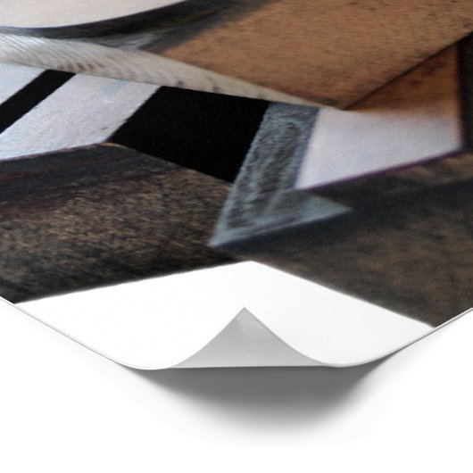 Holzbriefe Kleinposter Poster (Ecke)