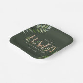 Holzbriefe Waldtiere Kinderdusche Pappteller (Gewinkelt)