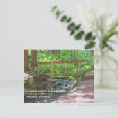 Holzbrücke Postkarte (Stehend Vorderseite)