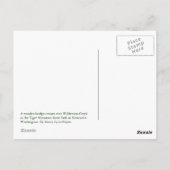 Holzbrücke Postkarte (Rückseite)