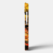 Holzbrücke und Bach im Herbst Case-Mate iPhone Hülle (Rückseite / Links)