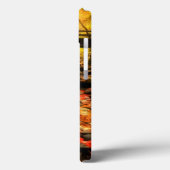 Holzbrücke und Bach im Herbst Case-Mate iPhone Hülle (Rückseite / Links)