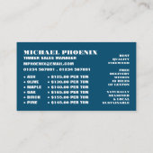 Holzbügel, Holz/Holz/Holzgarten Visitenkarte (Rückseite)