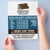 Holzbügel, Holz/Holz/Holzgartenwerbung Flyer (Hand)