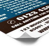 Holzbügel, Holz/Holz/Holzgartenwerbung Poster (Ecke)