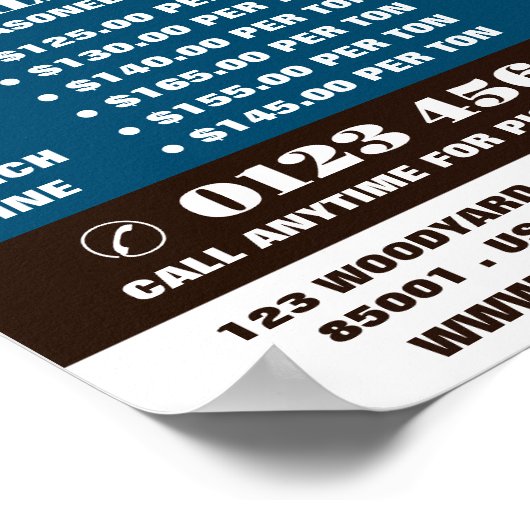 Holzbügel, Holz/Holz/Holzgartenwerbung Poster (Ecke)