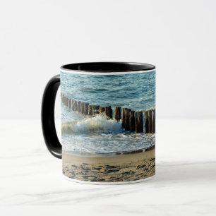 Holzbuhnen an der Nordsee Tasse